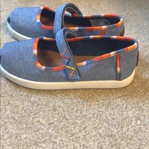 NEW Toms chambray Mary Jane size 11